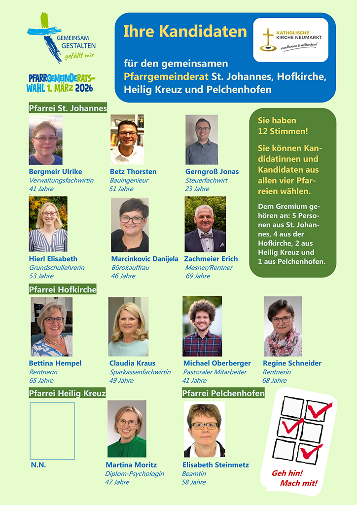 PGR Wahl 2026 Plakat Kandidaten